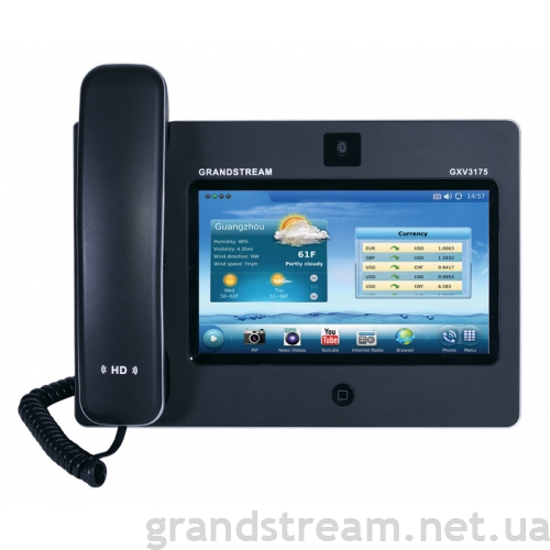 Grandstream GXV3175 7" Touchscreen IP Multimedia Phone